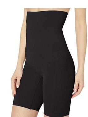 Yummie High Waist Thigh Shaper Short Black Size 1X-2X